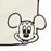 JDS - Mickey Mouse Line Embriudery Face Mini Towel