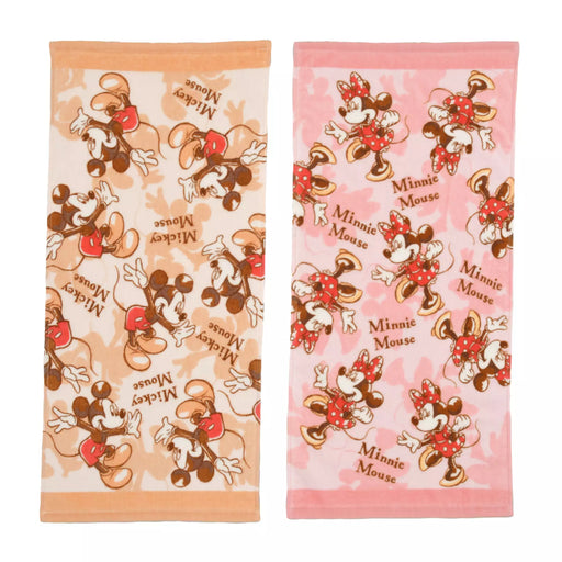JDS - Mickey & Minnie "Time at Home" Face Towel Set