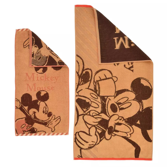 JDS - Mickey & Pluto "Time at Home" Small Bath Towel/Face Towel Set