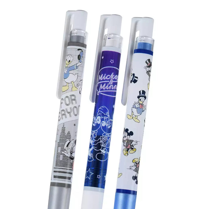 JDS - Mickey, Minnie, Donald "Fun Night" Pilot Juice 0.4mm Gel Ink Ballpoint Pens Set