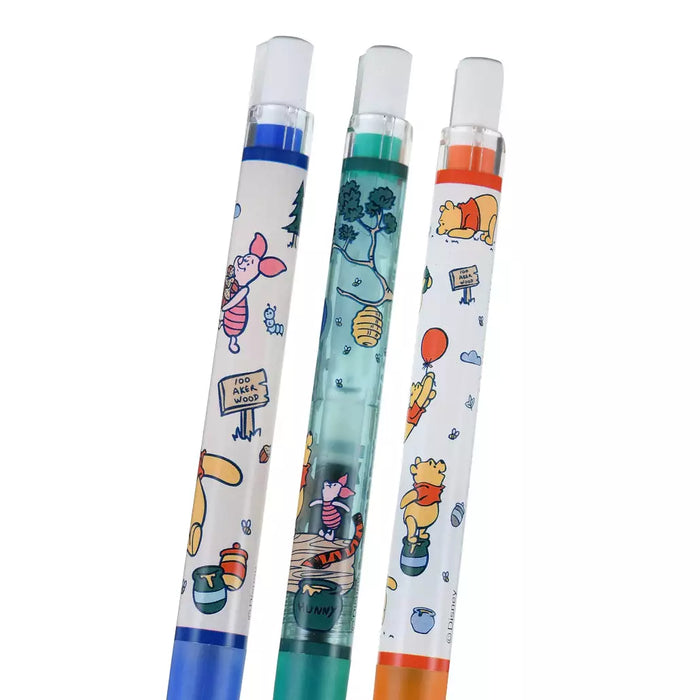 JDS - Pooh & Friends Pilot Juice 0.4mm Gel Ink Ballpoint Pens Set
