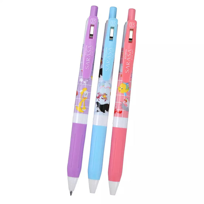 JDS - Disney Character "Window Pen Pattern" Sarasa Clip 0.5 Gel Ballpoint Pen Set