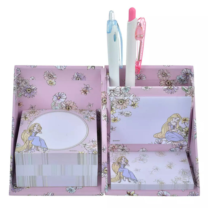 JDS - Sheer Flower Rapunzel & Pascal Sticky Notes/Memo Pad with Pen Stand (Release Date: Sept 29)