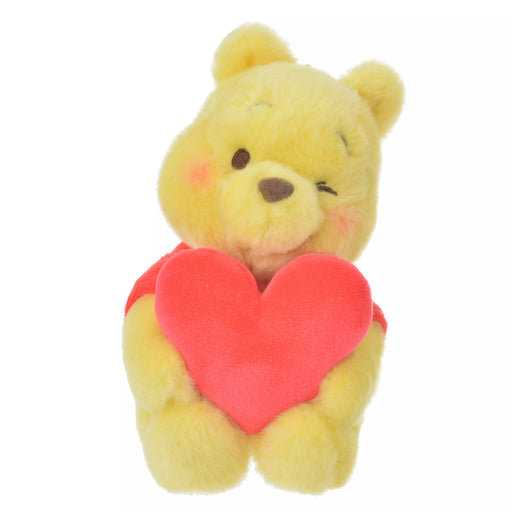 JDS - Smiling Winnie the Pooh "Holding A Plump Heart" Plush Keychain (Release Date: Dec 22)