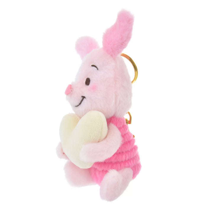 JDS - Smiling Piglet "Holding A Plump Heart" Plush Keychain (Release Date: Dec 22)