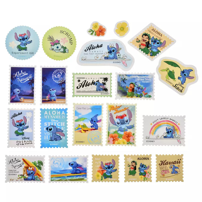 JDS - Sticker Collection x Lilo, Stitch, Scrump "Flake Stamp Style" Seal/StickerSeal/Sticker