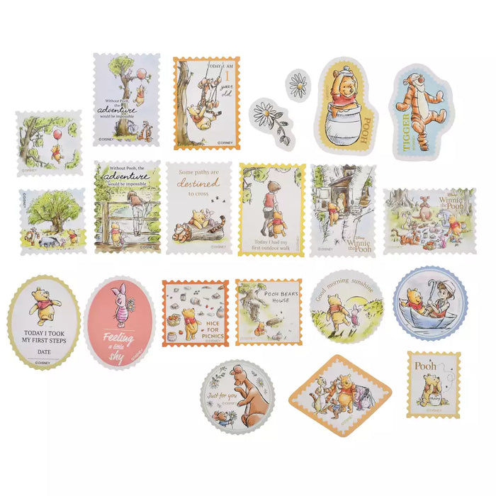 JDS - Sticker Collection x Pooh & Friends "Flake Stamp Style" Seal/StickerSeal/Sticker