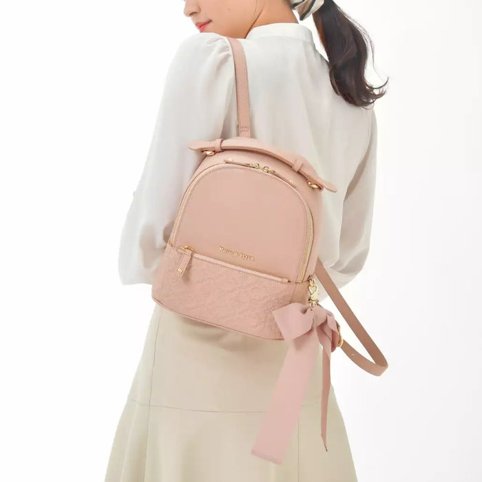 JDS - Maison de FLEUR x Shop Disney Japan - Marie Fashionable Cat Rucksack/Backpack with Charm and Ribbon