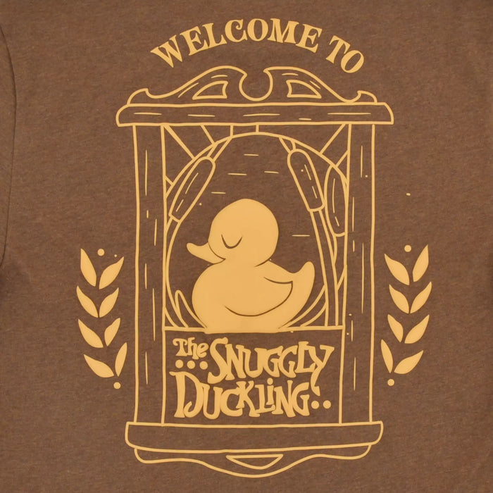 JDS - Princess Destinations Collection x Rapunzel "Welcome to the Snuggly Duckling.." Brown Short Sleeve T-Shirt For Adults (Release Date: Mar 5)