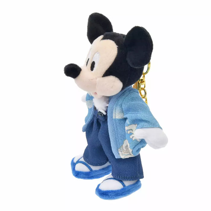 Japan Disney Store Mickey Mouse Stuffed Plush Keychain Retro Modern Mascot  Charm
