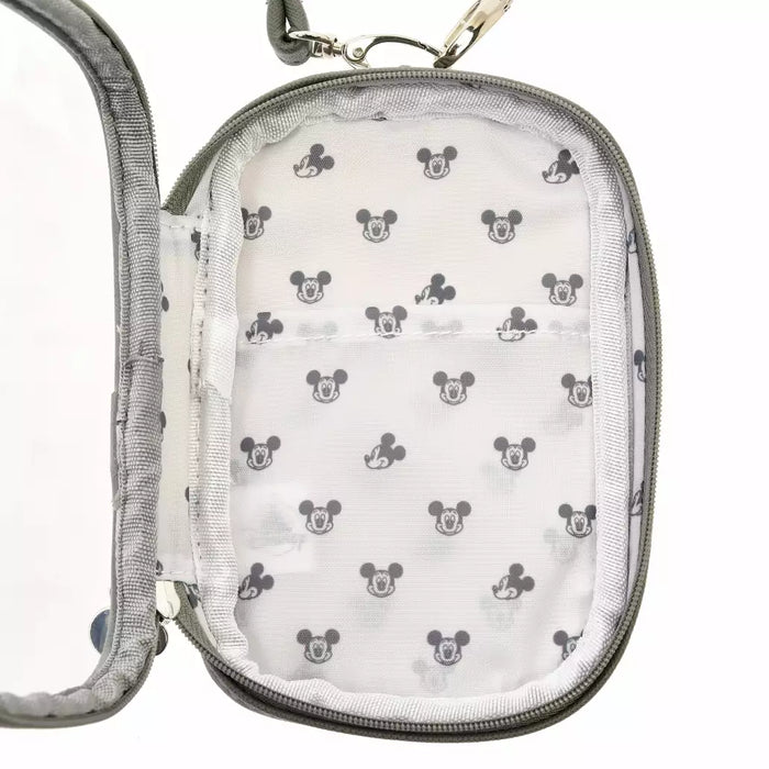 JDS - Health＆Beauty Tool x Mickey Mouse Clear Window Pouch (S) with Strap