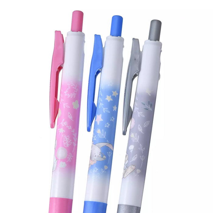 JDS - Marie Fashionable Cat, Dumbo, Thumper Sarasa Clip 0.5 Gel Ballpoint Pen Set