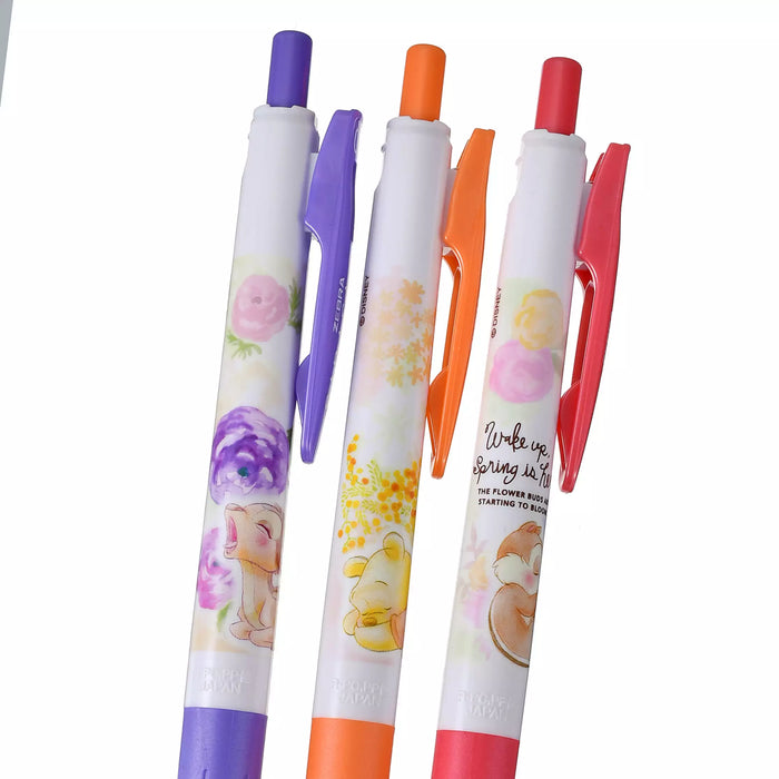 JDS - Disney Character "Good Sleep" Sarasa Clip 0.5 Gel Ballpoint Pen Set
