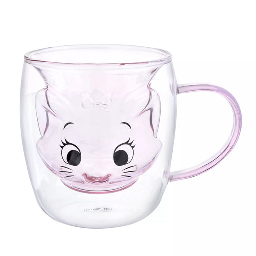 JDS - Marie Fashionable Cat Face Heat Resistant Double Wall Glass Mug