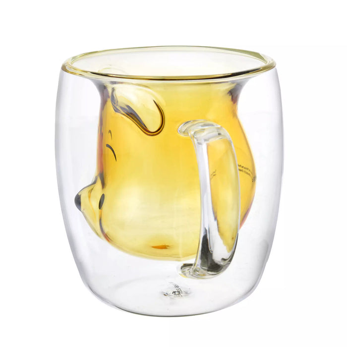 JDS - Winnie the Pooh Face Heat Resistant Double Wall Glass Mug
