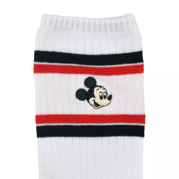 JDS - Mickey Mouse Socks College Face Embroidery White 23-25