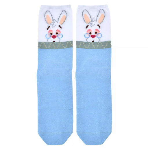 JDS - Alice in the Wonderland White Rabbit Face Socks 23 - 25