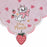 JDS - Marie Fashionable Cat "Love Strawberry " Mini Towel