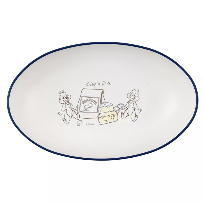 JDS - Tableware x Chip & Dale Oval Edge Blue Plate
