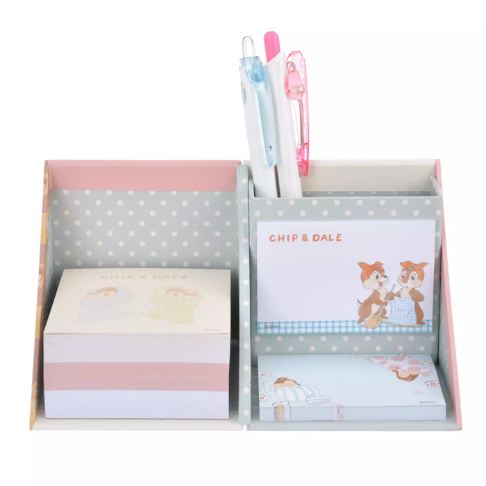 JDS - Chip & Dale "Dinosaur-Designed Pajamas" Colleciton x Chip & Dale Sticky Notes/Memo Pad with Pen Stand