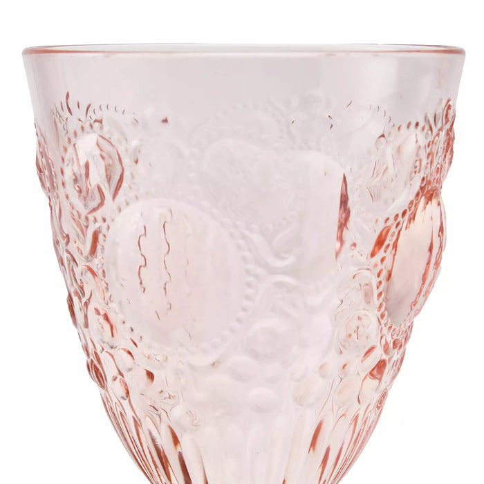 JDS - Mickey Cup Goblet Style Pink Relief Drinkware