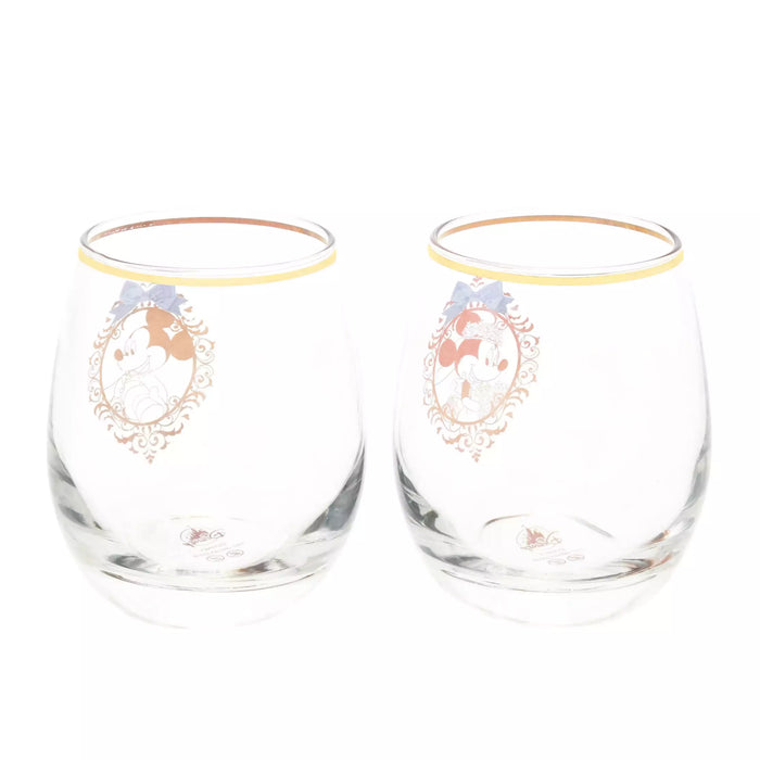 JDS - Gift for Pair x Mickey & Minnie "Wedding Pattern" Glasses Pair