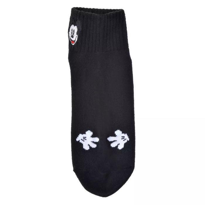 JDS - Mickey Socks Short Face Embroidery Black 23-25