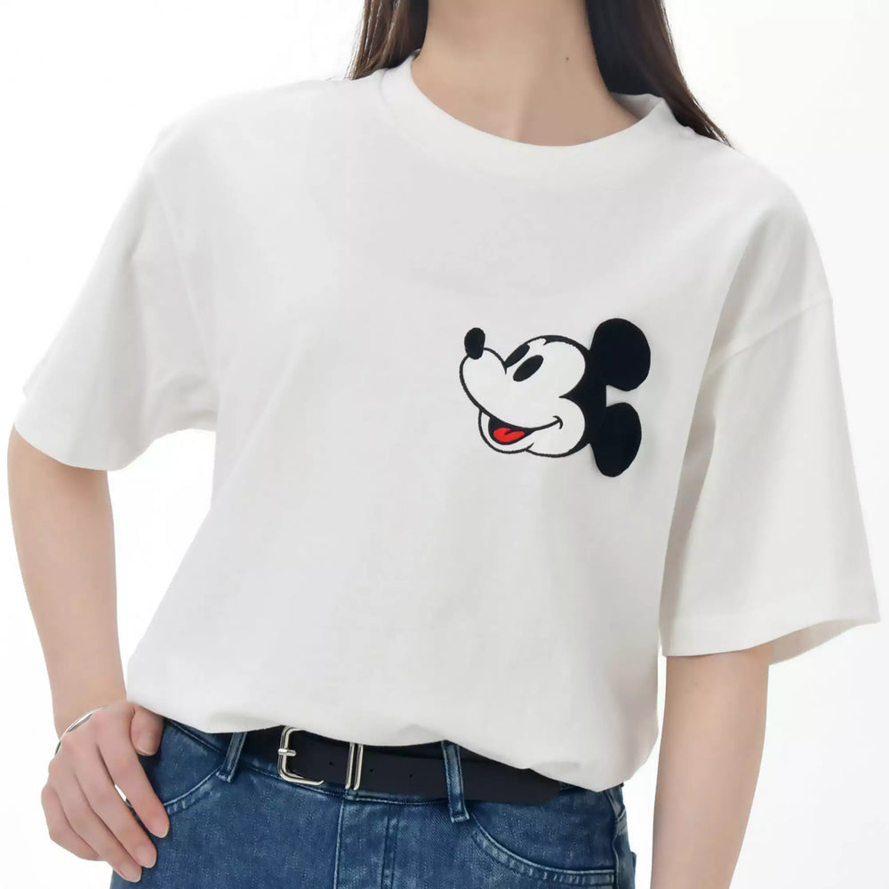 JDS - MAGICAL LABEL Collection x Mickey Mouse Short Sleeve T Shirt White for Adults