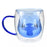 JDS - Drinkware Stitch Heat Resistant Glass Double Wall Mug