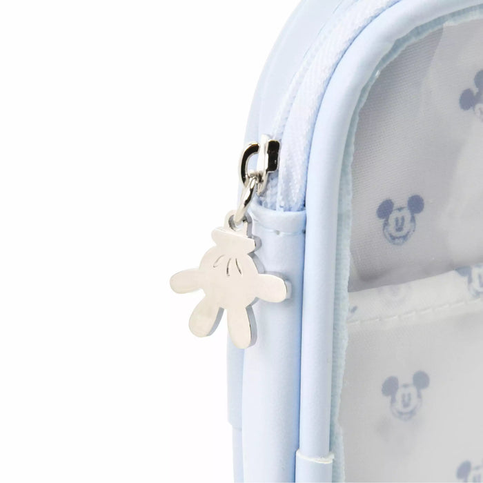 JDS - Health＆Beauty Tool x Mickey Mouse "Blue" Clear Window Pouch (S) with Strap (Release Date: Feb 6)