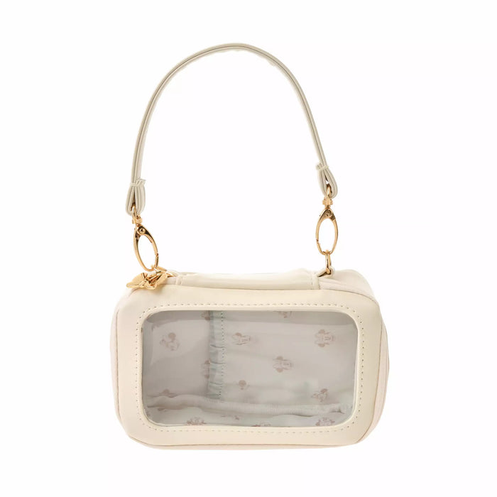 JDS - Health＆Beauty Tool x Minnie Mouse White "Clear Window" Pouch with Strap (Release Date: Feb 6)