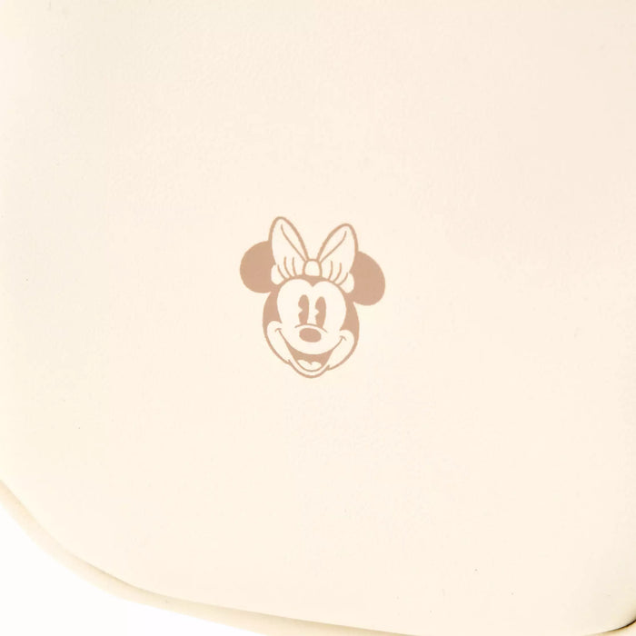 JDS - Health＆Beauty Tool x Minnie Mouse White "Clear Window" Pouch with Strap (Release Date: Feb 6)