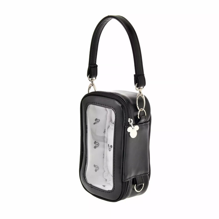 JDS - Health＆Beauty Tool x Mickey & Minnie Mouse Black "Clear Window" Pouch with Strap (Release Date: Feb 6)