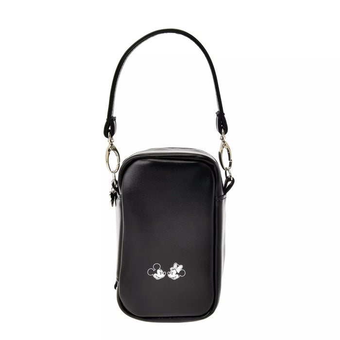 JDS - Health＆Beauty Tool x Mickey & Minnie Mouse Black "Clear Window" Pouch with Strap (Release Date: Feb 6)