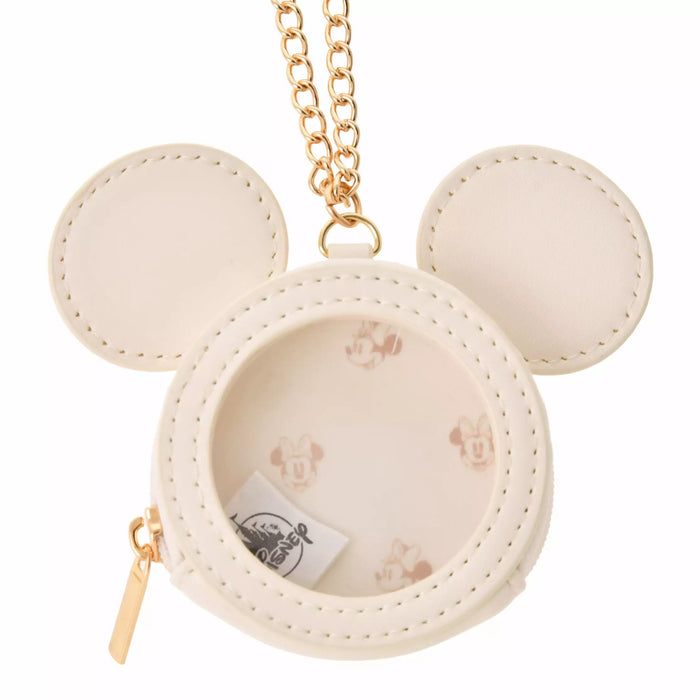 JDS - Health＆Beauty Tool x Minnie Mouse White"Clear Window" Pouch with Mirror (Release Date: Feb 6)