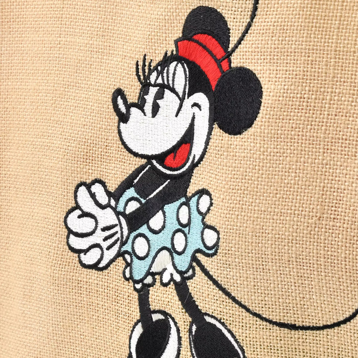 JDS - Minnie Mouse Embroidery Linen Tote Bag (Size M)