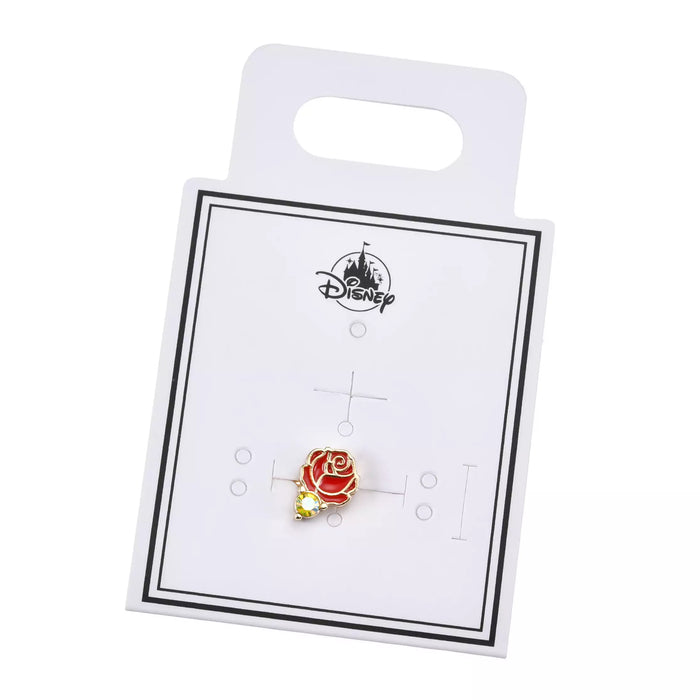 JDS - Beauty and the Beast Rose Flower & Stone Ear Cuff