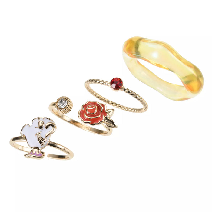 JDS - Belle & Chip the Cup "Aurora Clear" Rings Set