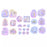 JDS - Sticker Collection x Rapunzel, Pascal, Maximus Princess Party Flake Tracing Sticker