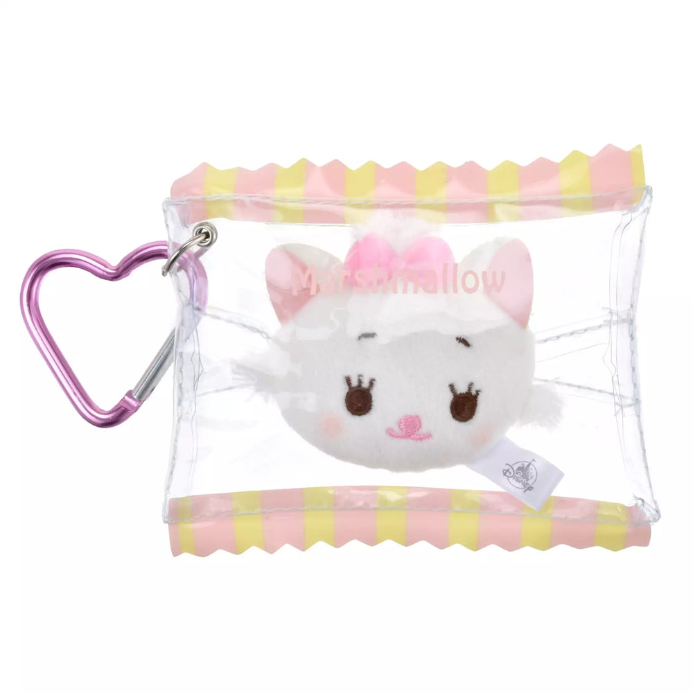 JDS - Marshmallow x Marie Fashionable Cat Plush Keychain with Carabiner