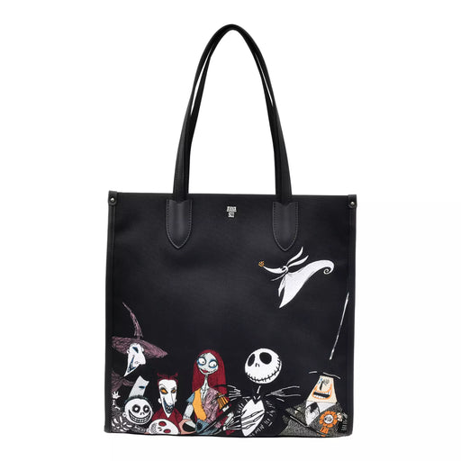 JDS - [ANNA SUI] Tim Burton's The Nightmare Before Christmas Embroidered Tote Bag (Release Date: Sept 17, 2024)