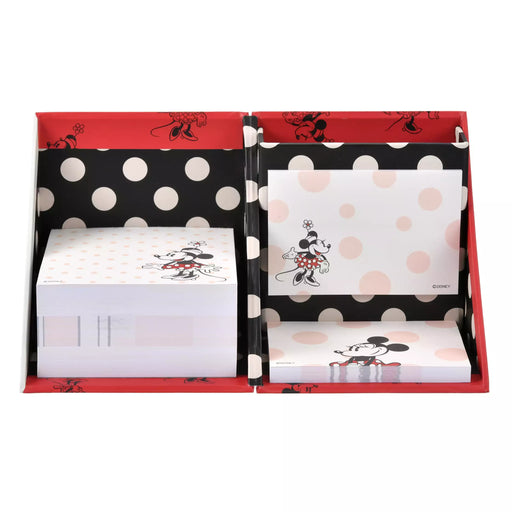 JDS - Minnie "Retro Dot" Sticky Notes and Memo Pad with Pen Stand