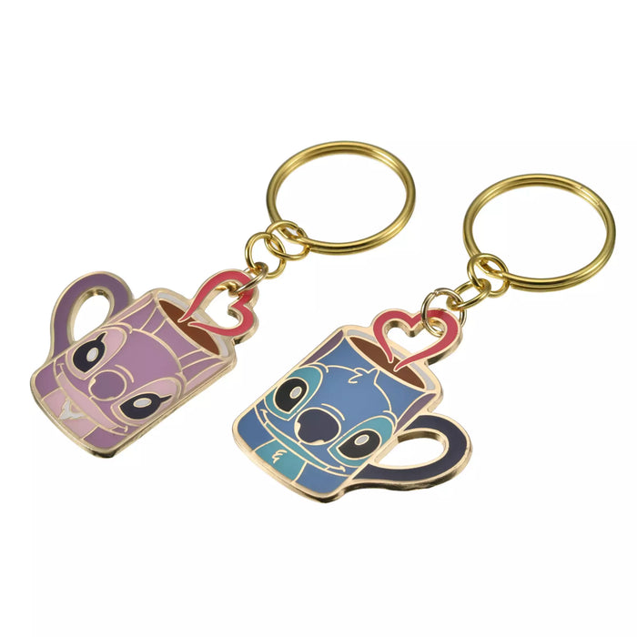 JDS - Key chain Fes x Stitch & Angel "Mugs" Keychain Set (Release Date: Sept 27, 2024)