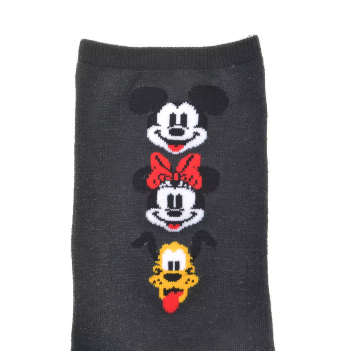 JDS - Mickey, Minnie, Pluto Triple Face Socks Grey 23-25