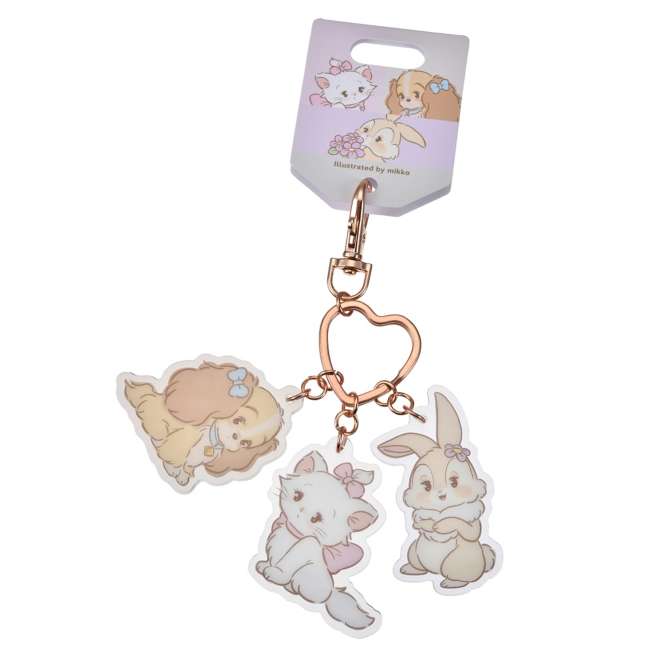 JDS - Illustrated by mikko Colleciton x Lady, Miss Bunny, Marie The Aristocats Keychain  (Release Date: Nov 19, 2024)