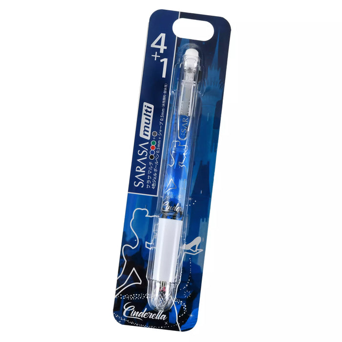 JDS - Zebra Sarasa 4 Color 0.5 mm Gel Multi Pen + 0.5 mm Pencil x Cinderella