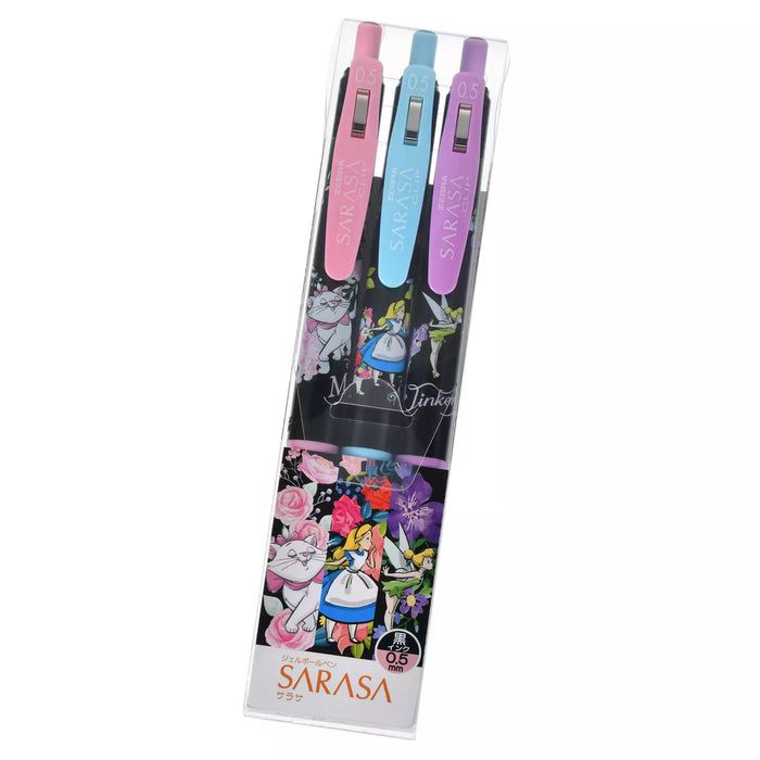 JDS - Zebra Sarasa Clip Gel Pen - 0.5 mm x Marie Aristocats, Alice, Tinker Bell