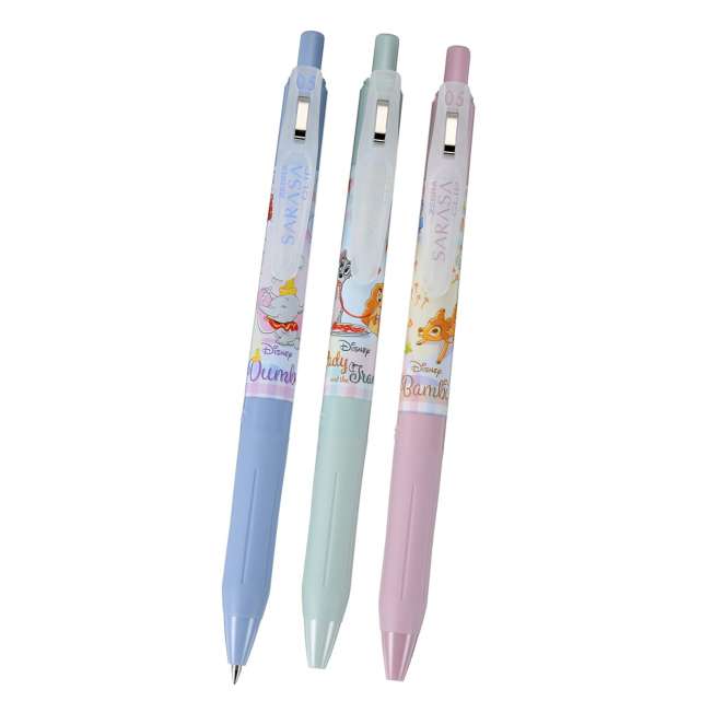 JDS - Zebra Sarasa Clip Gel Pen - 0.5 mm x Disney Character Retro Check