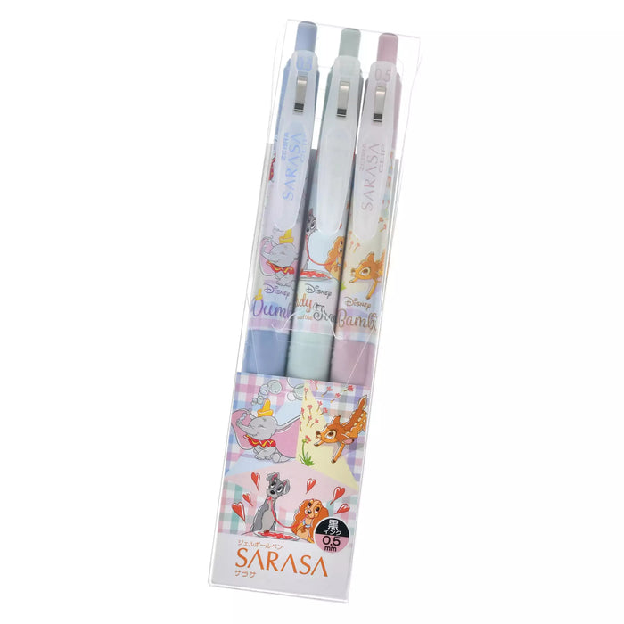 JDS - Zebra Sarasa Clip Gel Pen - 0.5 mm x Disney Character Retro Check