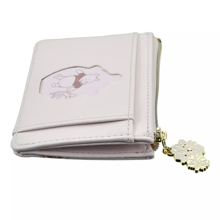 JDS - [PAUL & JOE La Papeterie] Winnie the Pooh & Piglet commuter pass case with drawstring pouch, chrysanthemum (Release Date: Feb 25, 2025)